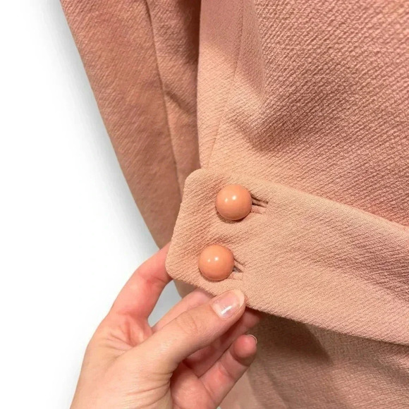 J. Crew Lady Day Coat in Italian Double-cloth Wool Pastel Rose Pink Size 6 - Picture 8 of 10